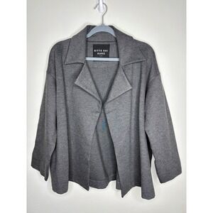 Bitte Kai Rand 1981 Gray Open Front Cardigan Jacket Minimalist Scandinavian M